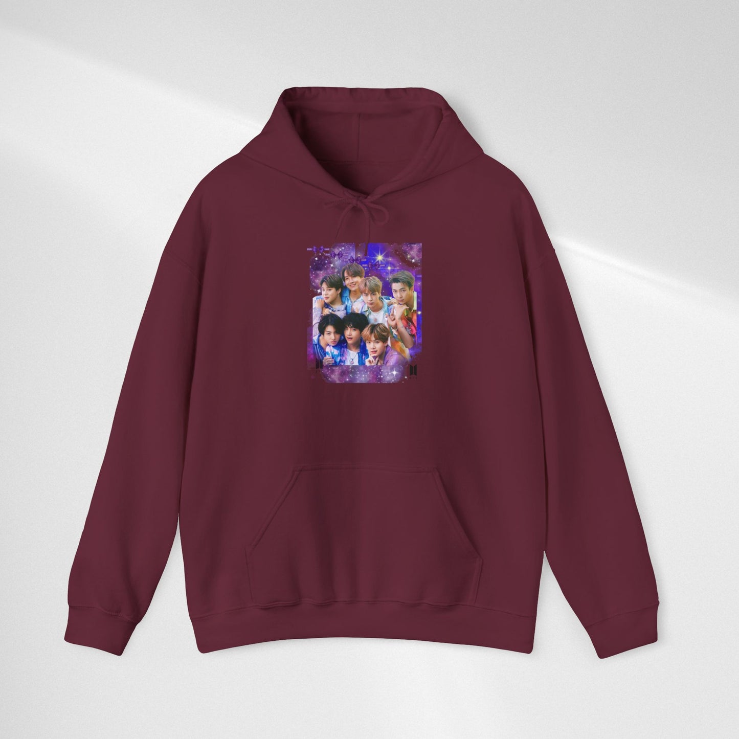 BTS Hoodie — Purple Collage Photo Graphic Hoodie