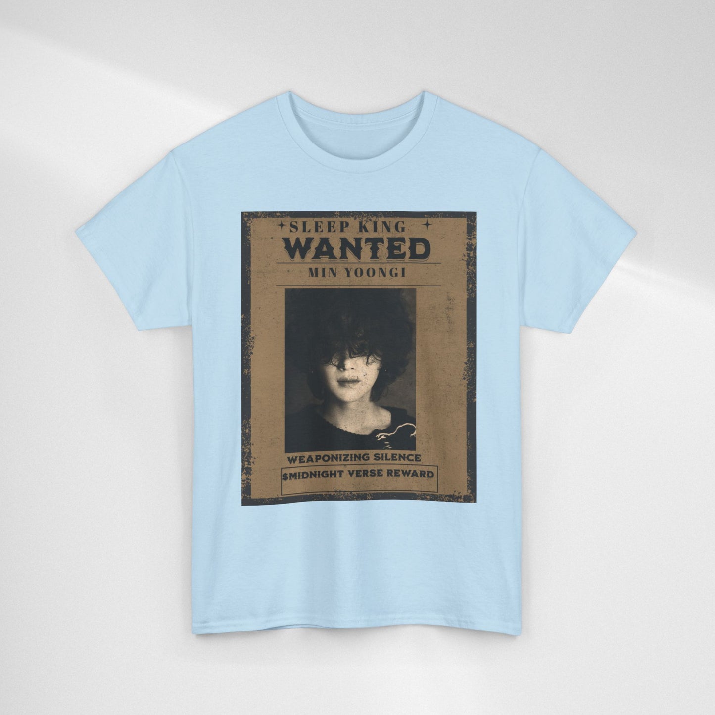Suga Vintage “Sleeping Wanted” Retro Poster T-Shirt