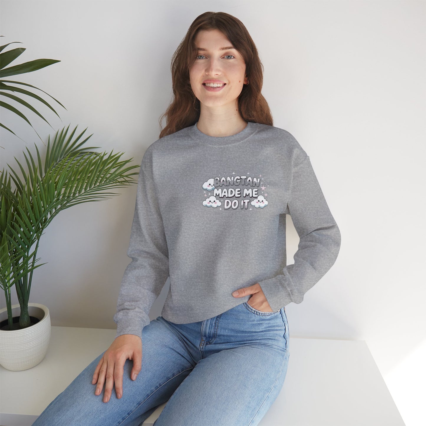 Crewneck Sweatshirt — "Bangtan Made Me Do It" K-Pop BTS Fan Pullover