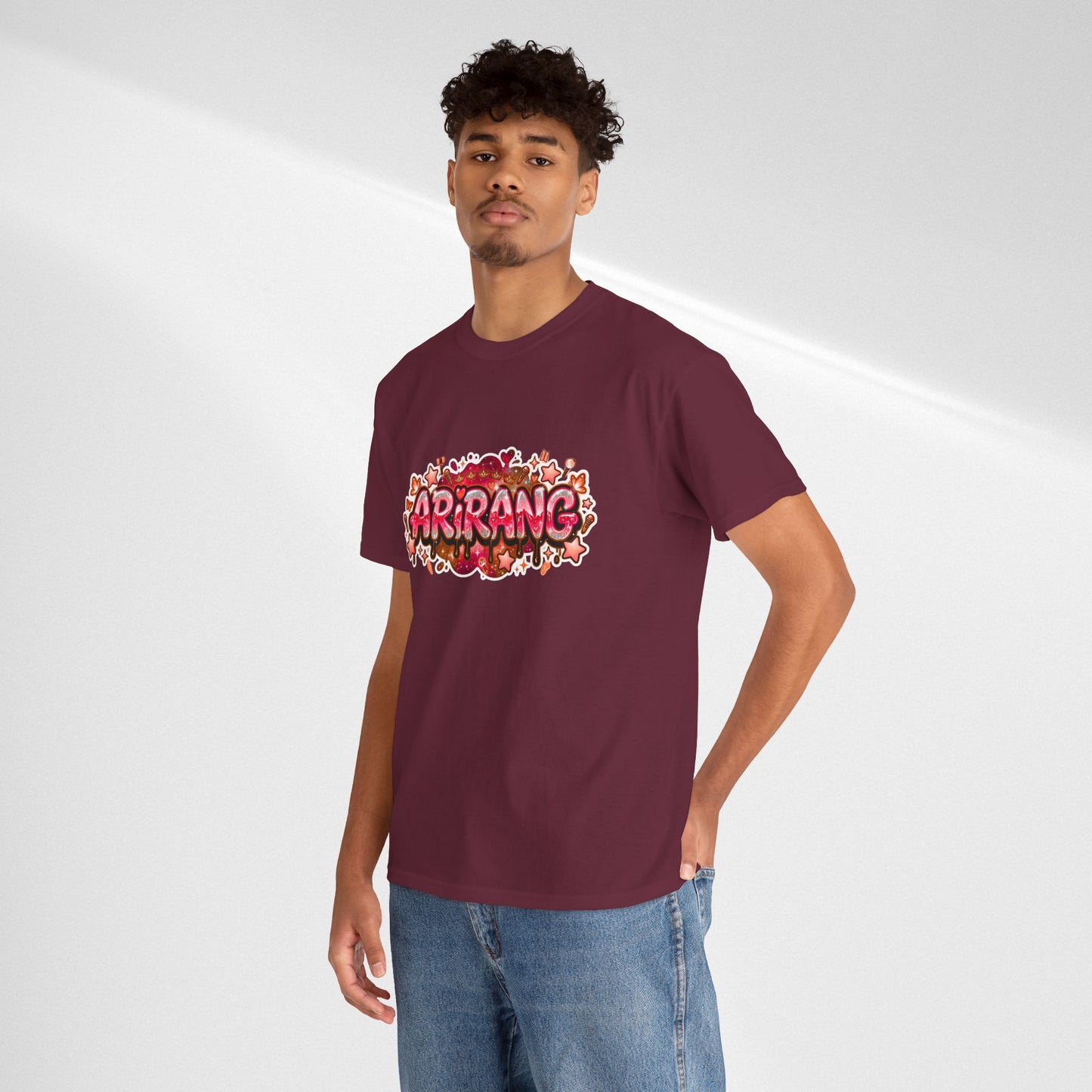 BTS Arirang Floral Graphic Tee - Korean Music Tribute Shirt