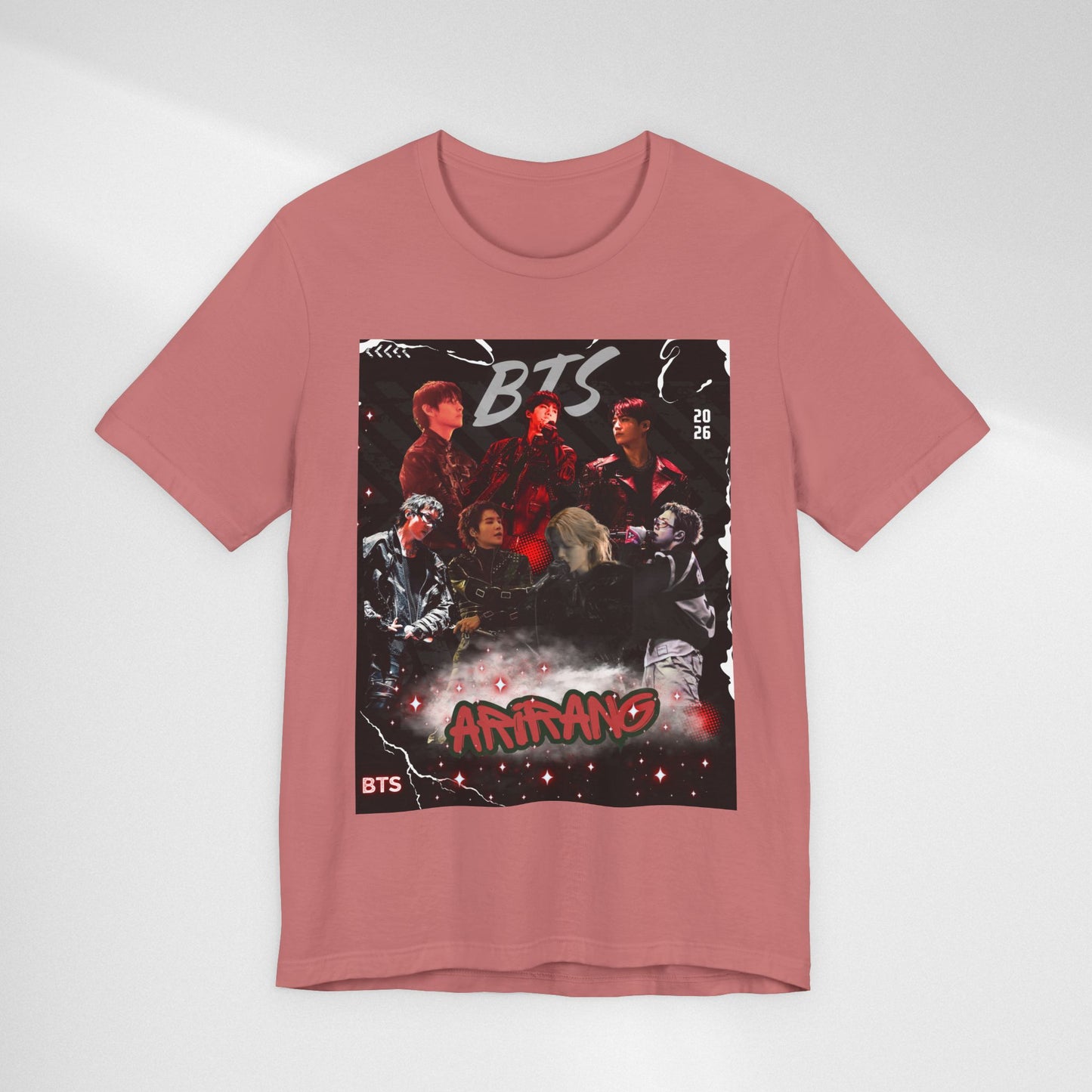 BTS ARIRANG Band Graphic Tee — 'BTS ARMY' Retro Concert Poster Shirt
