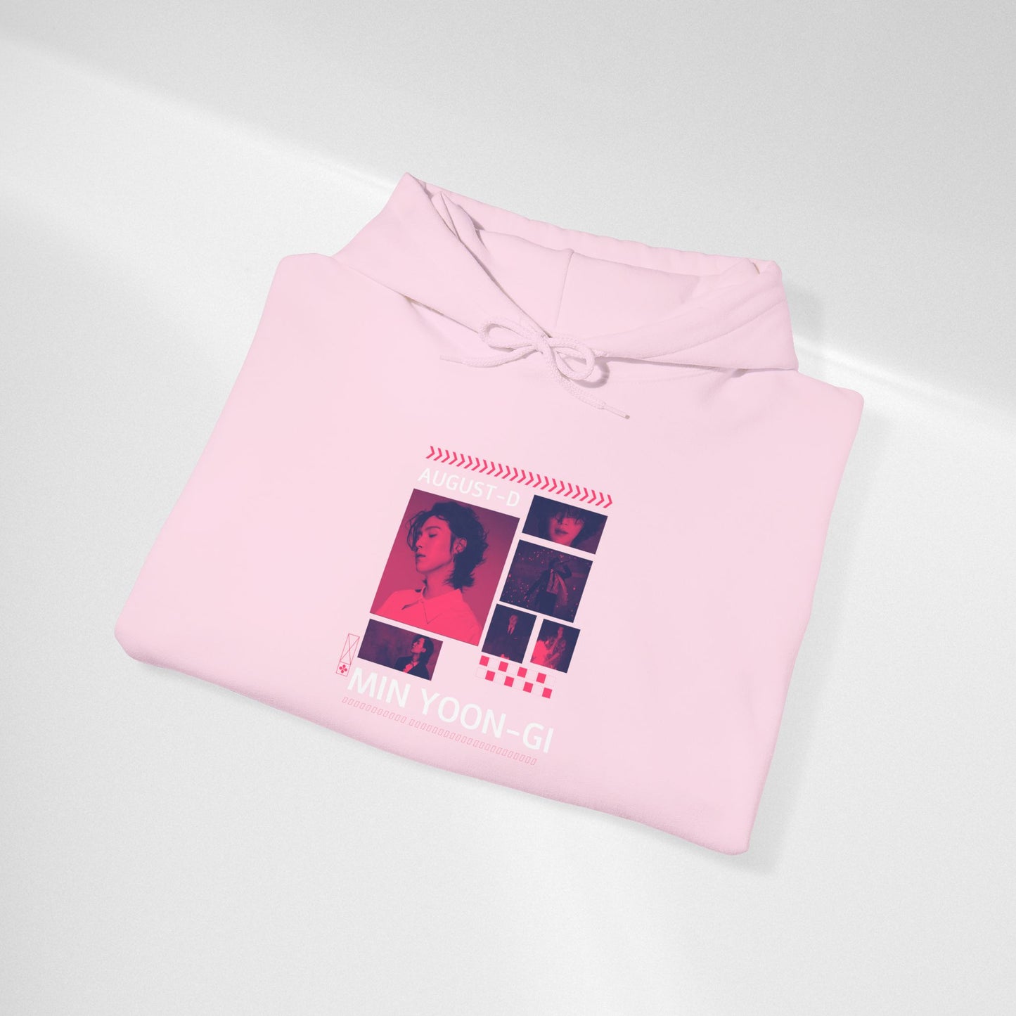 Min Yoon-gi Photo Grid Hoodie — K-Pop Retro Tour Aesthetic