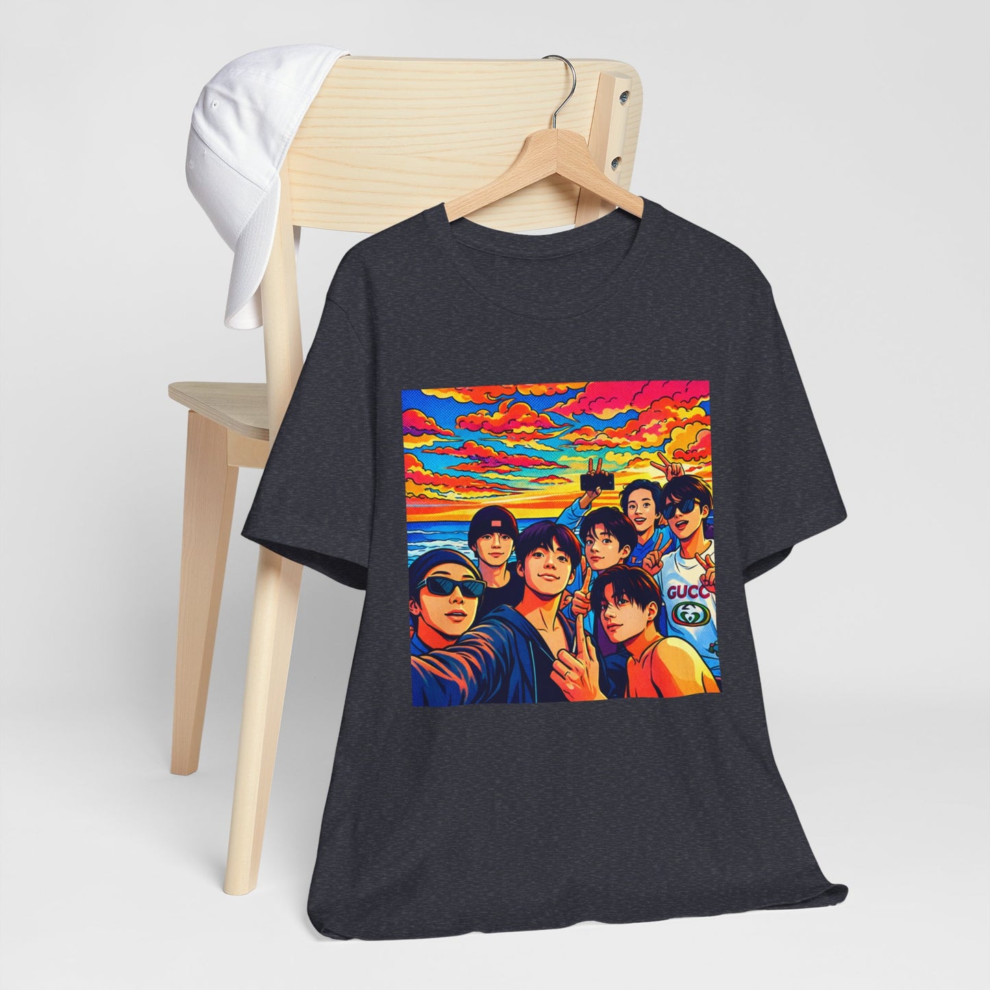 BTS Vibrant Sunset Group Portrait Tee