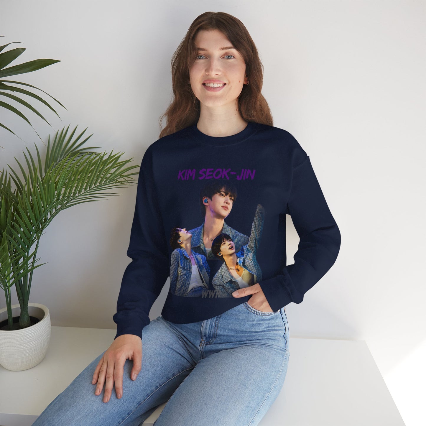 JIN Photo Collage Crewneck Sweatshirt
