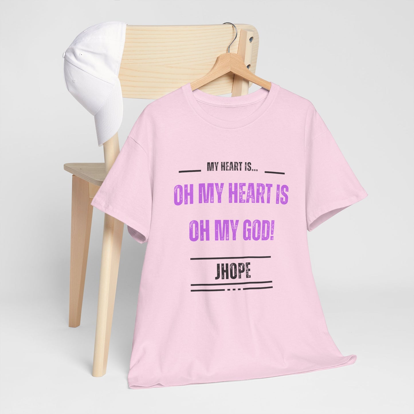 Graphic Tee — "Oh My Heart Is Oh My God!" J-Hope Fan Shirt