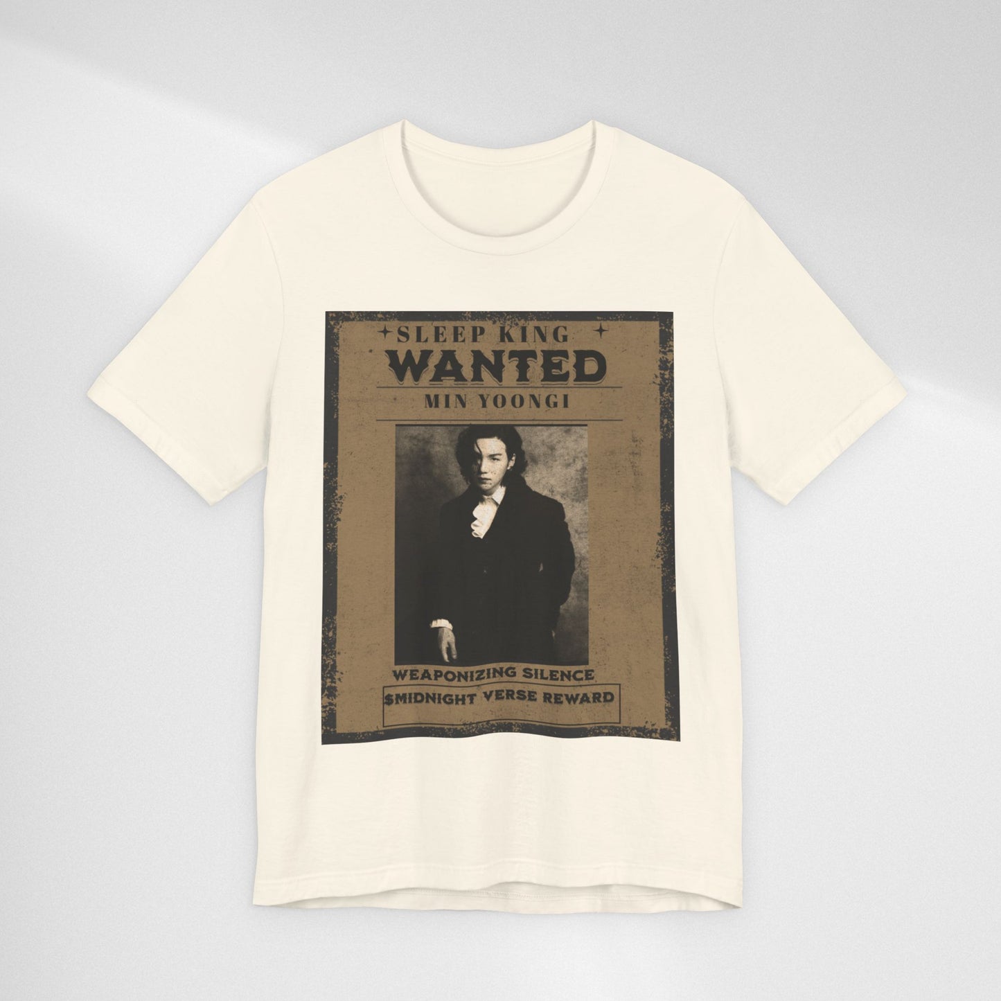 Sleep King Wanted Tee — Vintage 'Min Yoongi' Poster Shirt