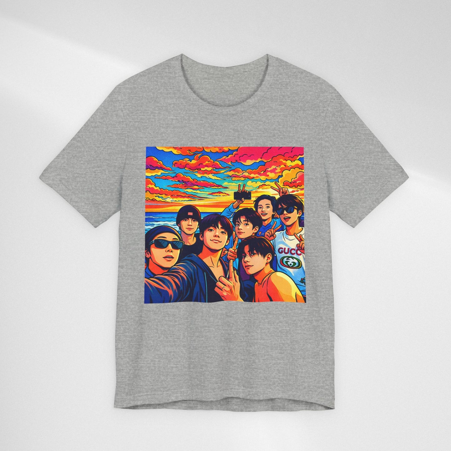 BTS Vibrant Sunset Group Portrait Tee