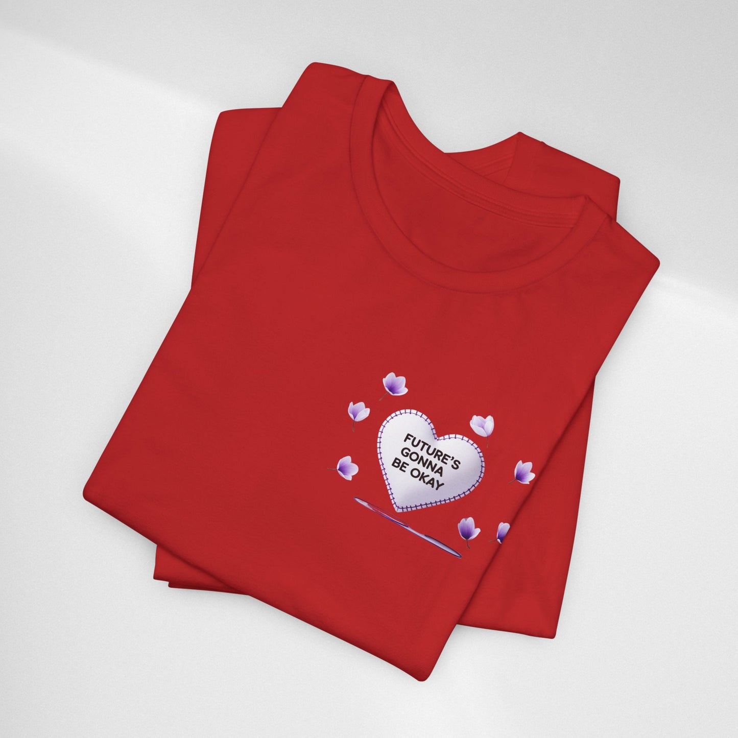 Future's Gonna Be Okay T-Shirt — Purple Heart Positive Graphic Tee