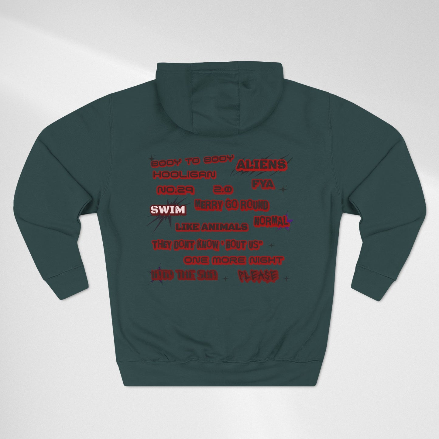 BTS World Tour Hoodie — 'Arirang' Fleece Pullover with Tour Dates