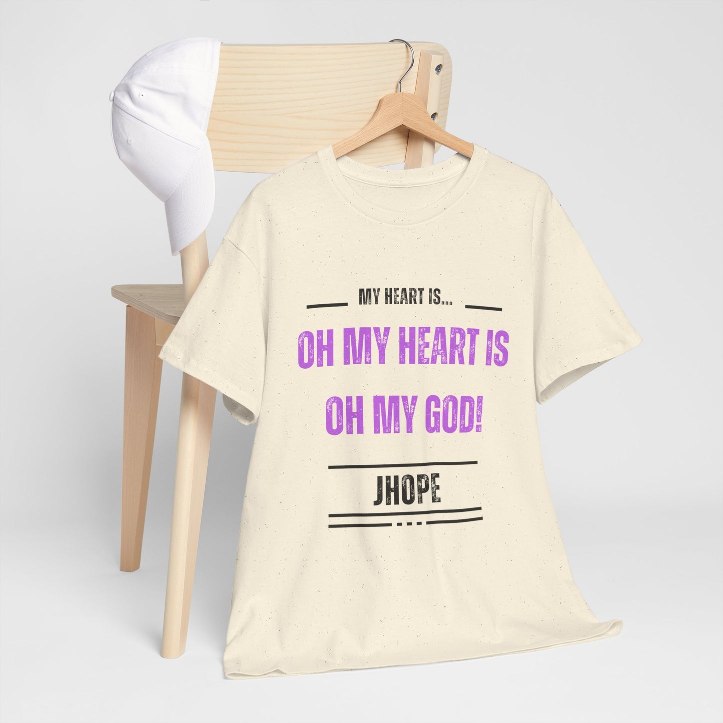 Graphic Tee — "Oh My Heart Is Oh My God!" J-Hope Fan Shirt