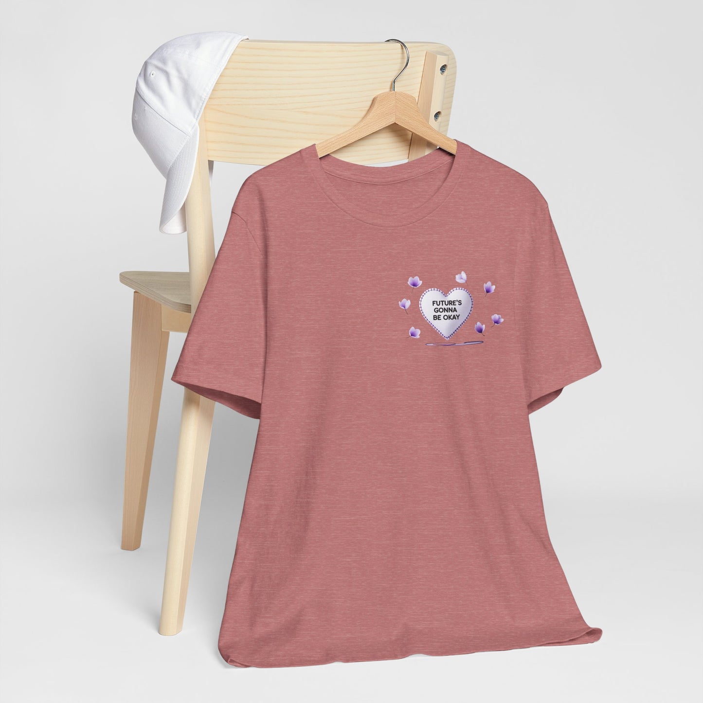 Future's Gonna Be Okay T-Shirt — Purple Heart Positive Graphic Tee