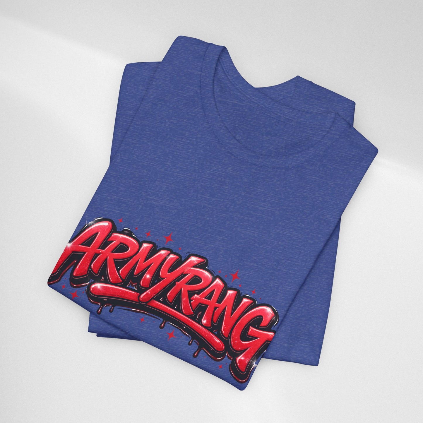 BTS T-Shirt — 'ARMYRANG' Red Graffiti Logo Tee