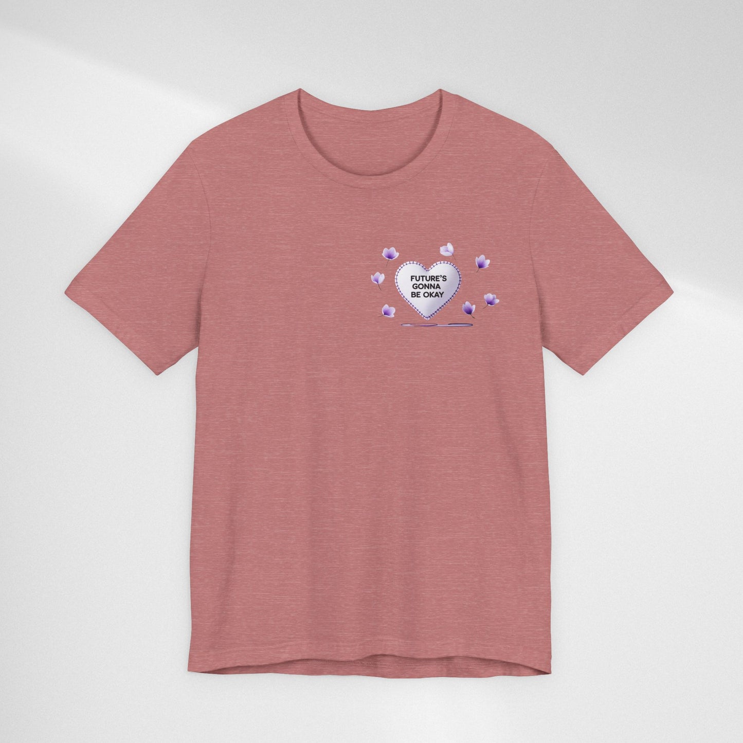 Future's Gonna Be Okay T-Shirt — Purple Heart Positive Graphic Tee