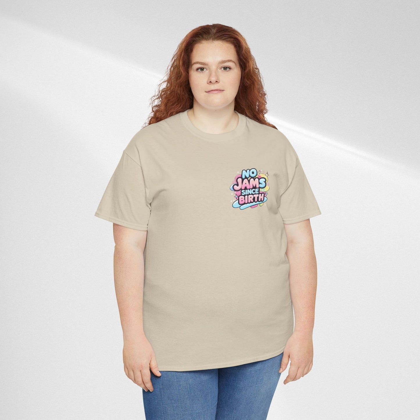 No Jams Since Birth T-Shirt — Cute Pastel Graphic Tee