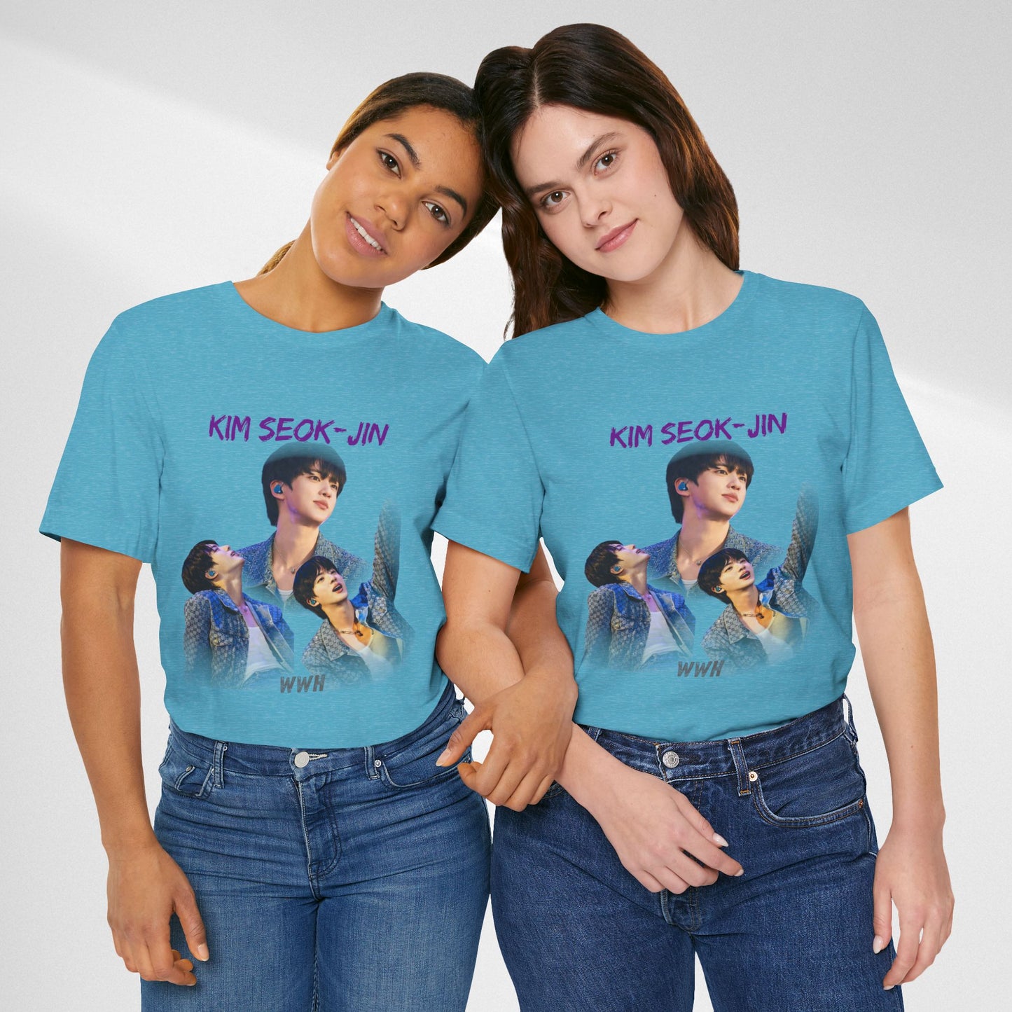 K-Pop Idol Photo Tee — 'Kim Seok-Jin' Graphic T-Shirt
