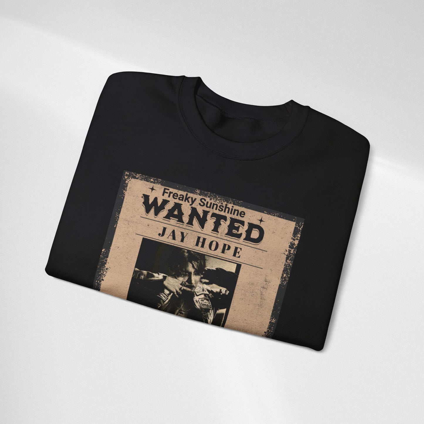 Wanted 'Jay Hope' Vintage Poster Sweatshirt – Retro Western Graphic Crewneck
