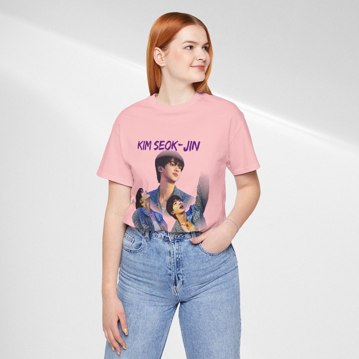 K-Pop Idol Photo Tee — 'Kim Seok-Jin' Graphic T-Shirt