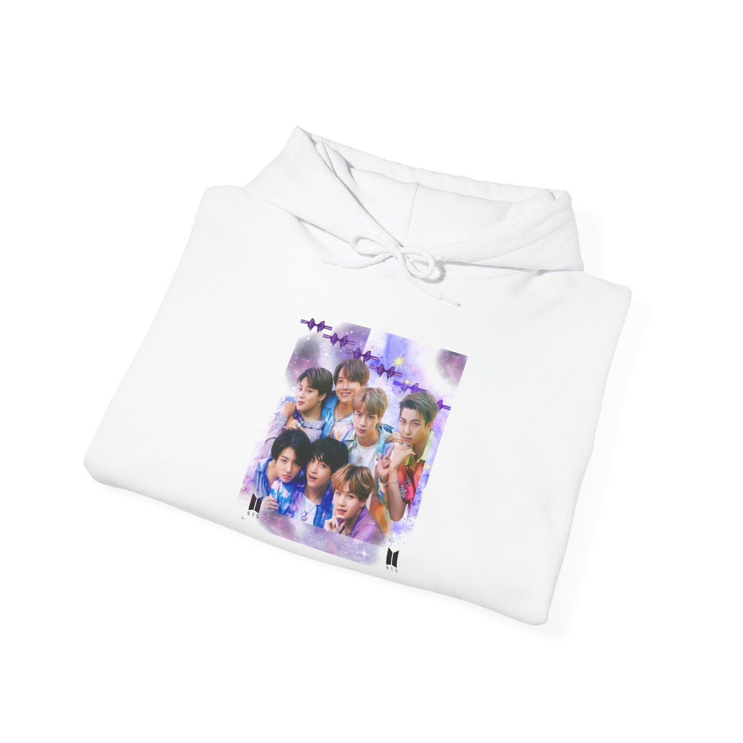 BTS Hoodie — Purple Collage Photo Graphic Hoodie