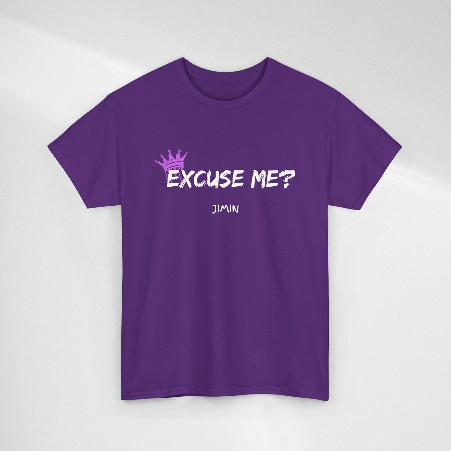 Excuse Me? Tee — Jimin Crown Graphic T‑Shirt