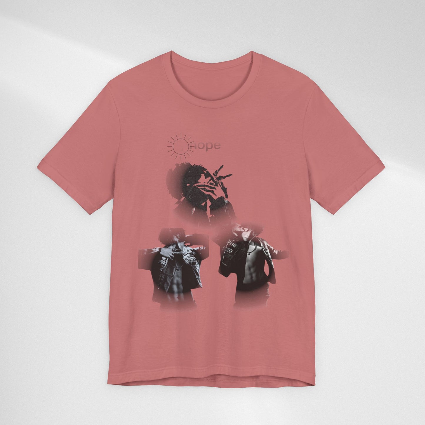 J hope Graphic Tee — Moody Monochrome Portraits