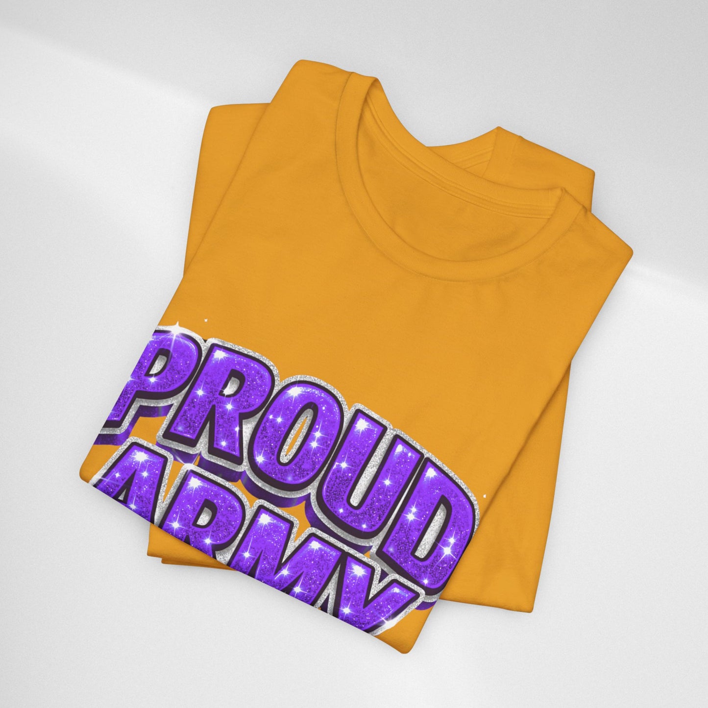 Proud Army T-Shirt — Bold Purple BTS Support Tee