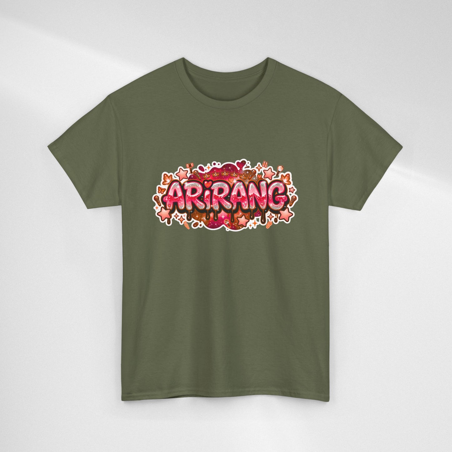 BTS Arirang Floral Graphic Tee - Korean Music Tribute Shirt