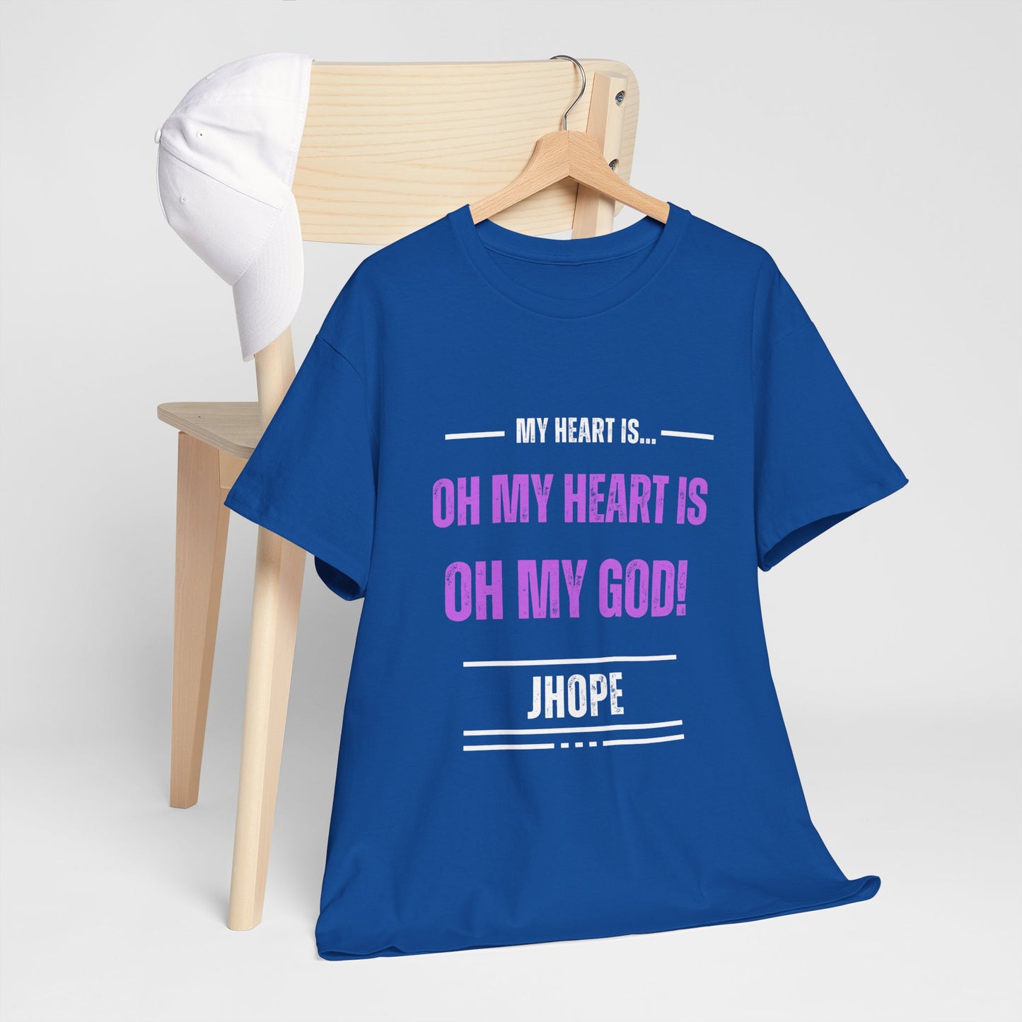 Graphic Tee — "Oh My Heart Is Oh My God!" J-Hope Fan Shirt