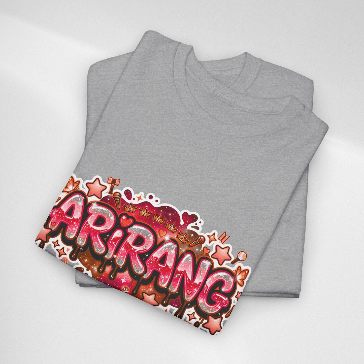 BTS Arirang Floral Graphic Tee - Korean Music Tribute Shirt