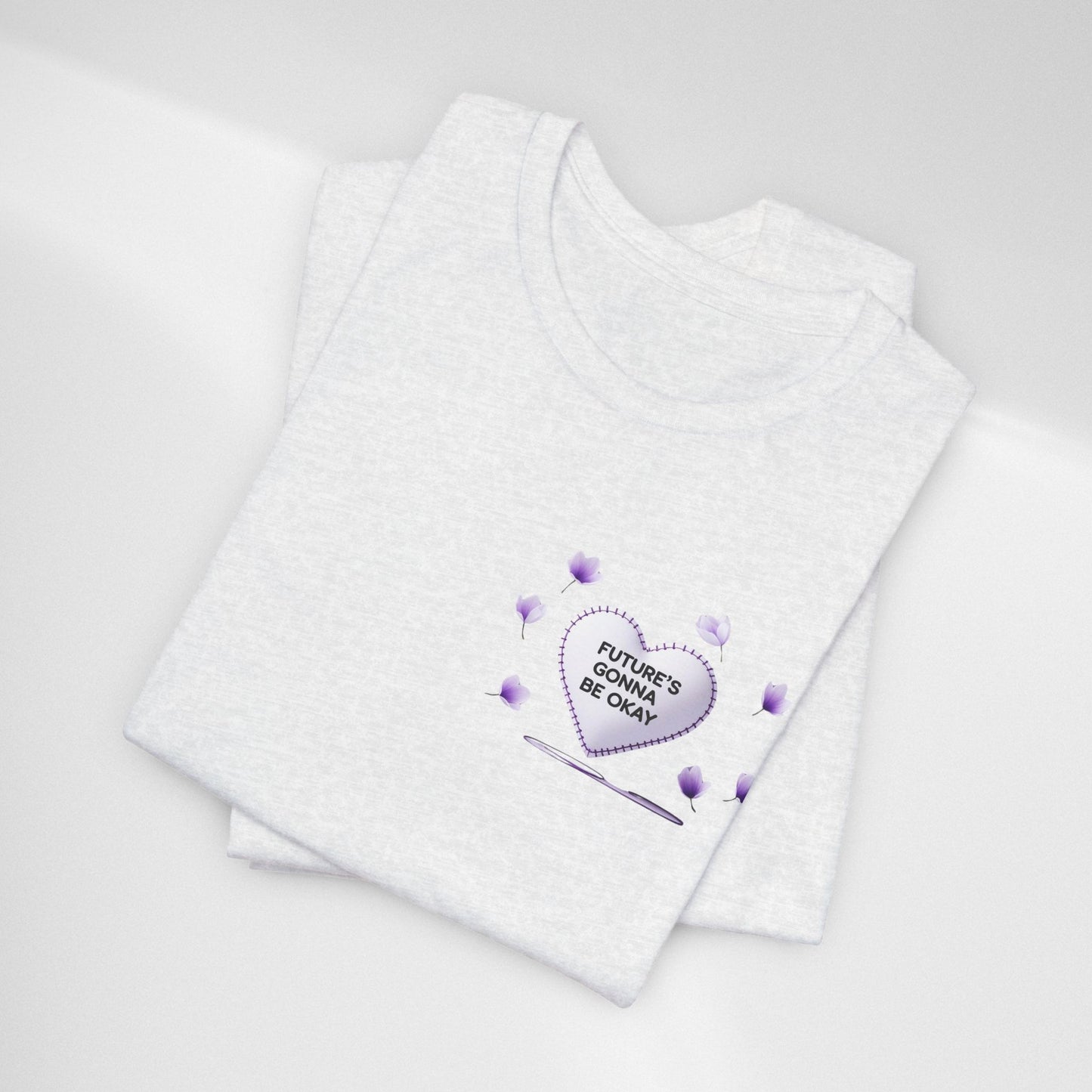 Future's Gonna Be Okay T-Shirt — Purple Heart Positive Graphic Tee