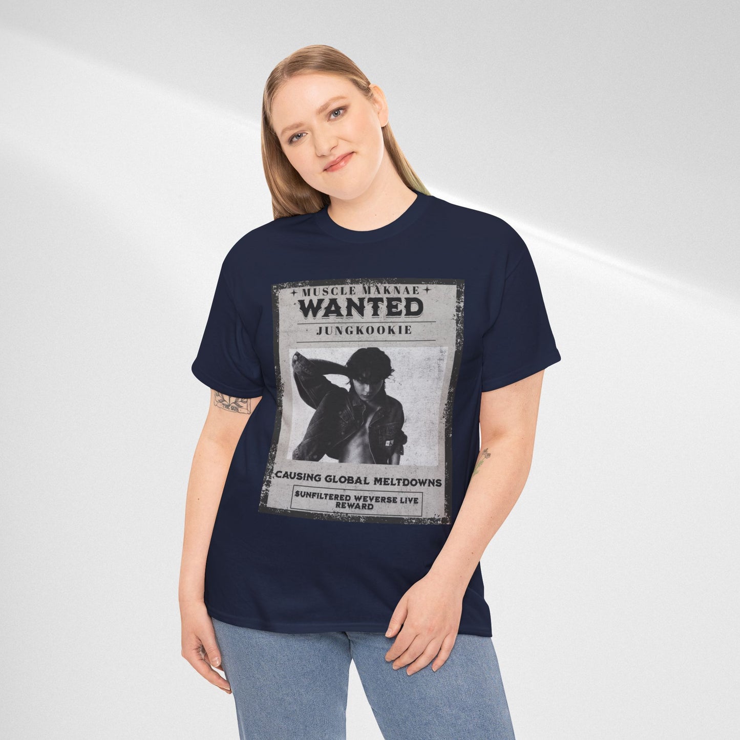 Wanted Poster T-Shirt — "Jungkookie" Vintage K-Pop Graphic Tee