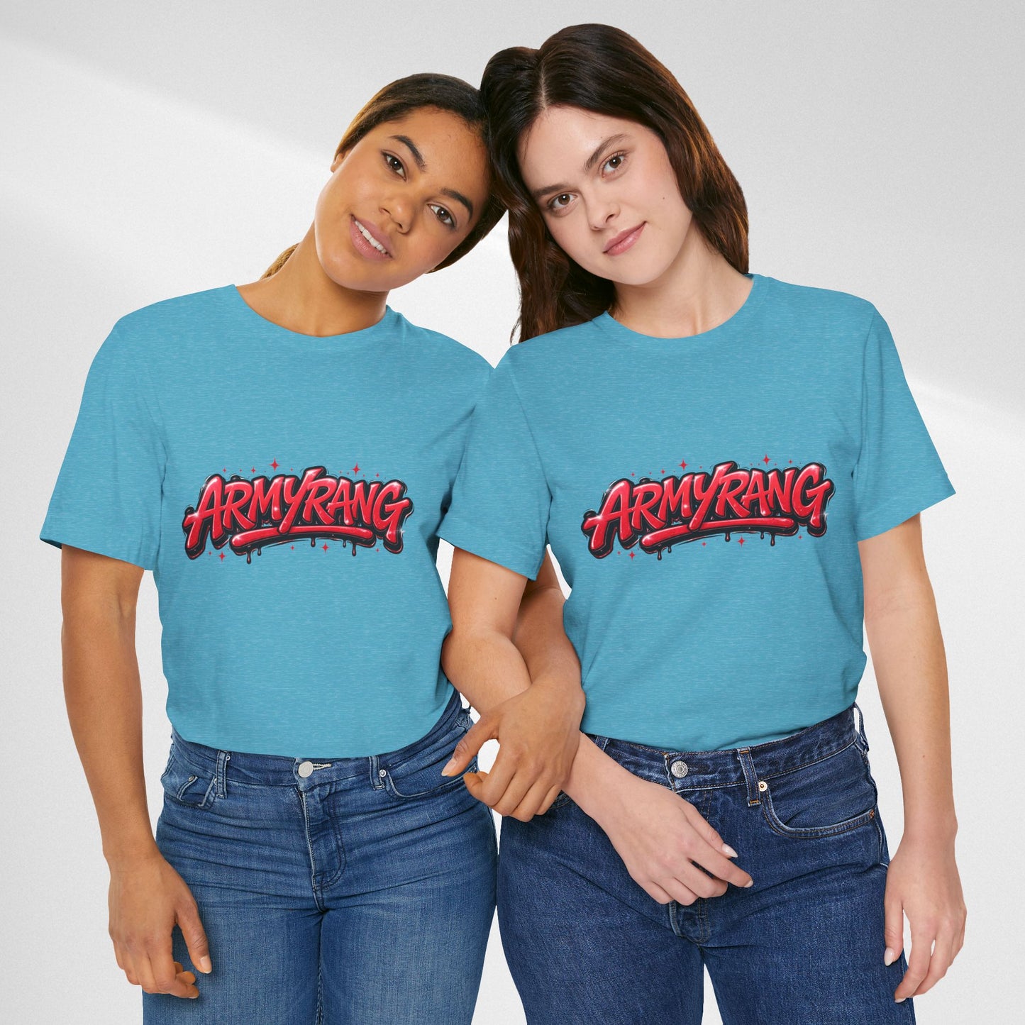 BTS T-Shirt — 'ARMYRANG' Red Graffiti Logo Tee