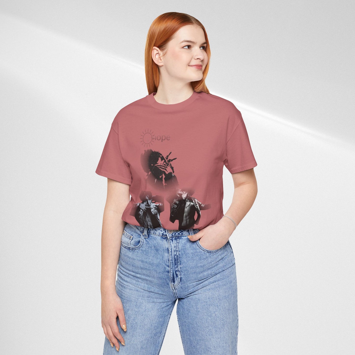 J hope Graphic Tee — Moody Monochrome Portraits
