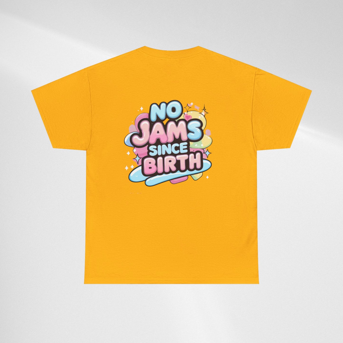 No Jams Since Birth T-Shirt — Cute Pastel Graphic Tee