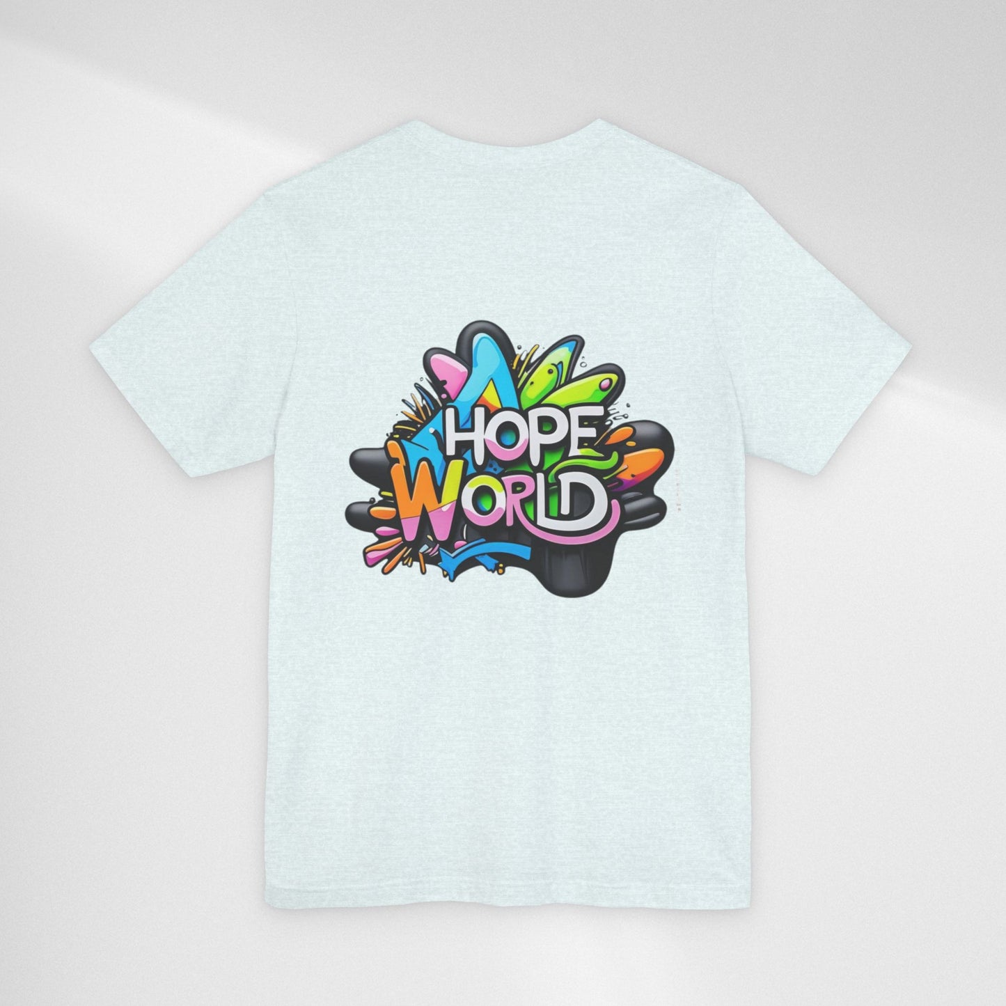 Hope World Graphic Tee — Colorful Graffiti BTS-Inspired Shirt