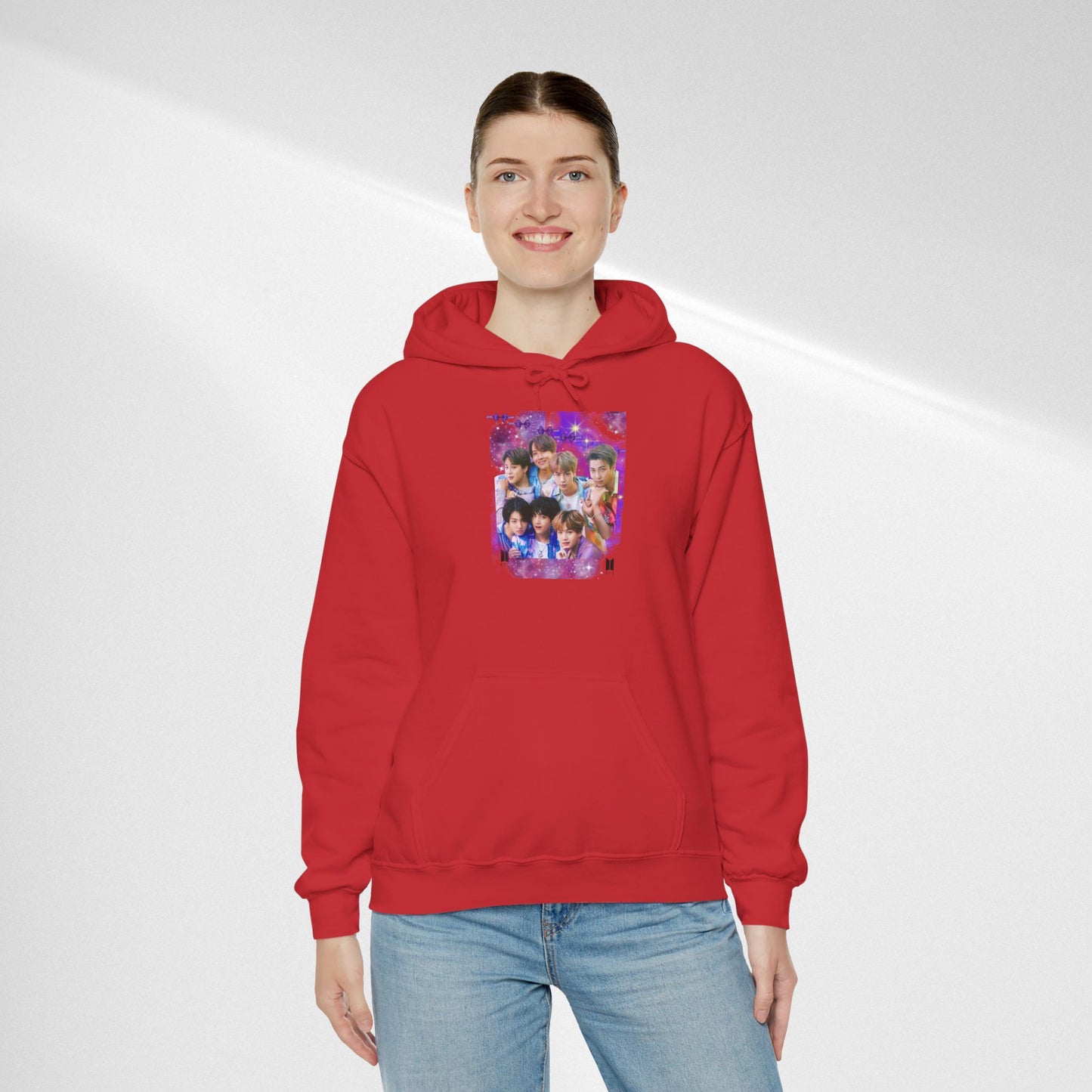 BTS Hoodie — Purple Collage Photo Graphic Hoodie