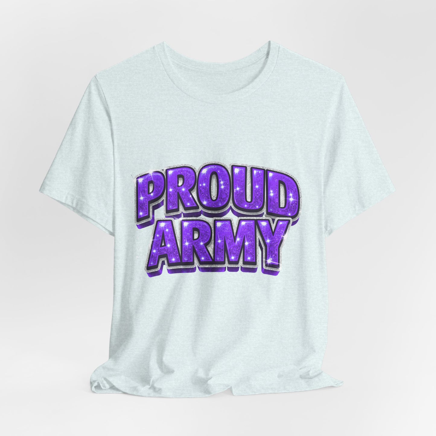 Proud Army T-Shirt — Bold Purple BTS Support Tee