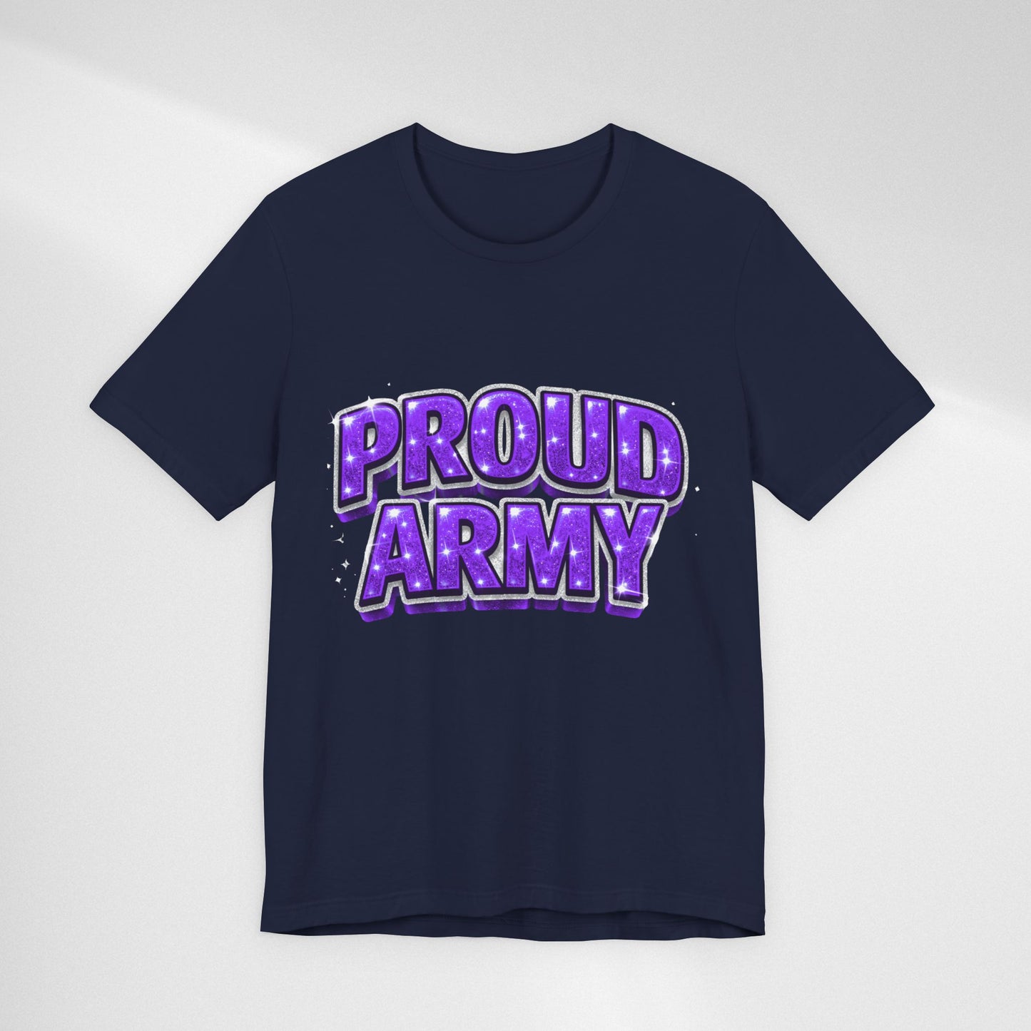 Proud Army T-Shirt — Bold Purple BTS Support Tee