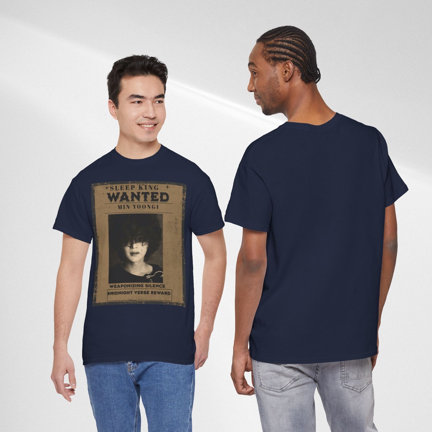 Suga Vintage “Sleeping Wanted” Retro Poster T-Shirt