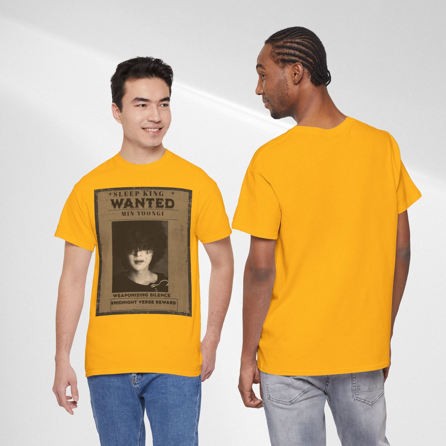 Suga Vintage “Sleeping Wanted” Retro Poster T-Shirt