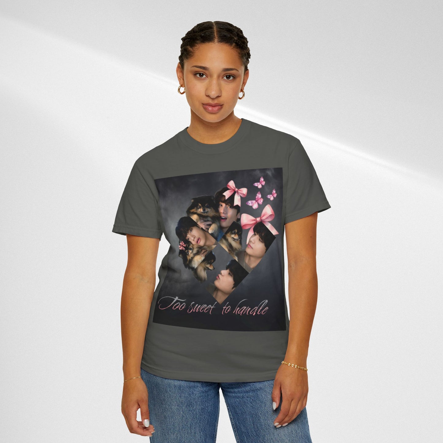 V Too Sweet to Handle T-Shirt — Cute Vintage Photo Collage Tee