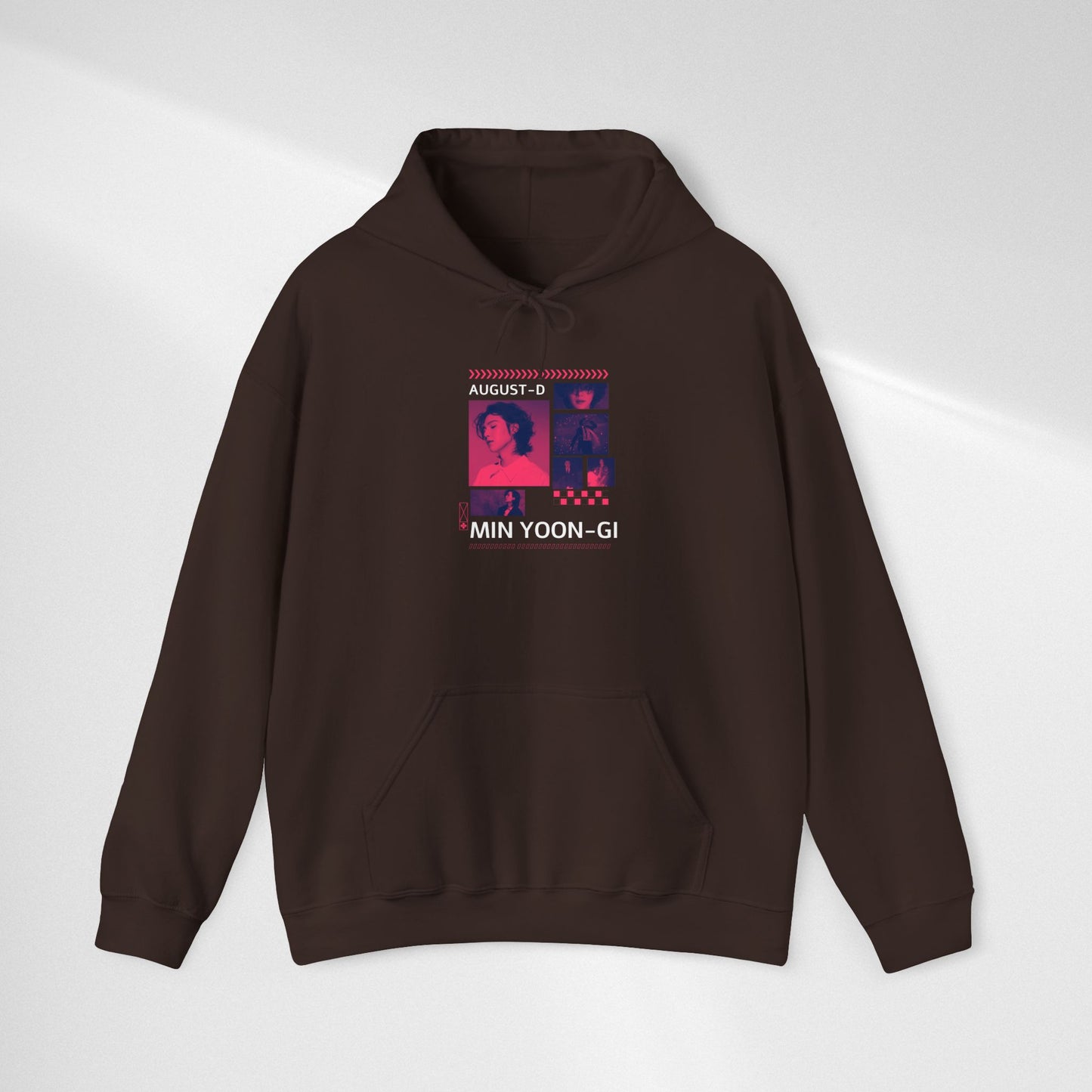 Min Yoon-gi Photo Grid Hoodie — K-Pop Retro Tour Aesthetic