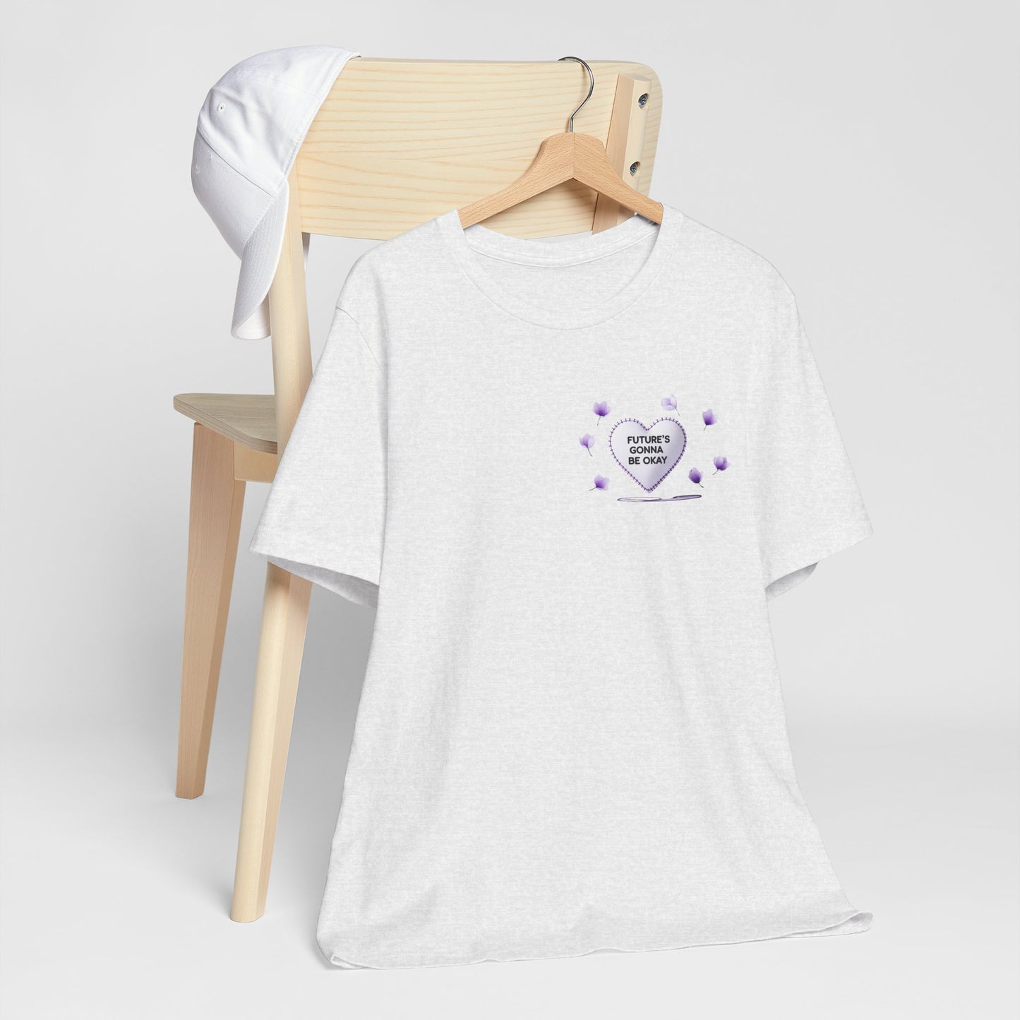 Future's Gonna Be Okay T-Shirt — Purple Heart Positive Graphic Tee