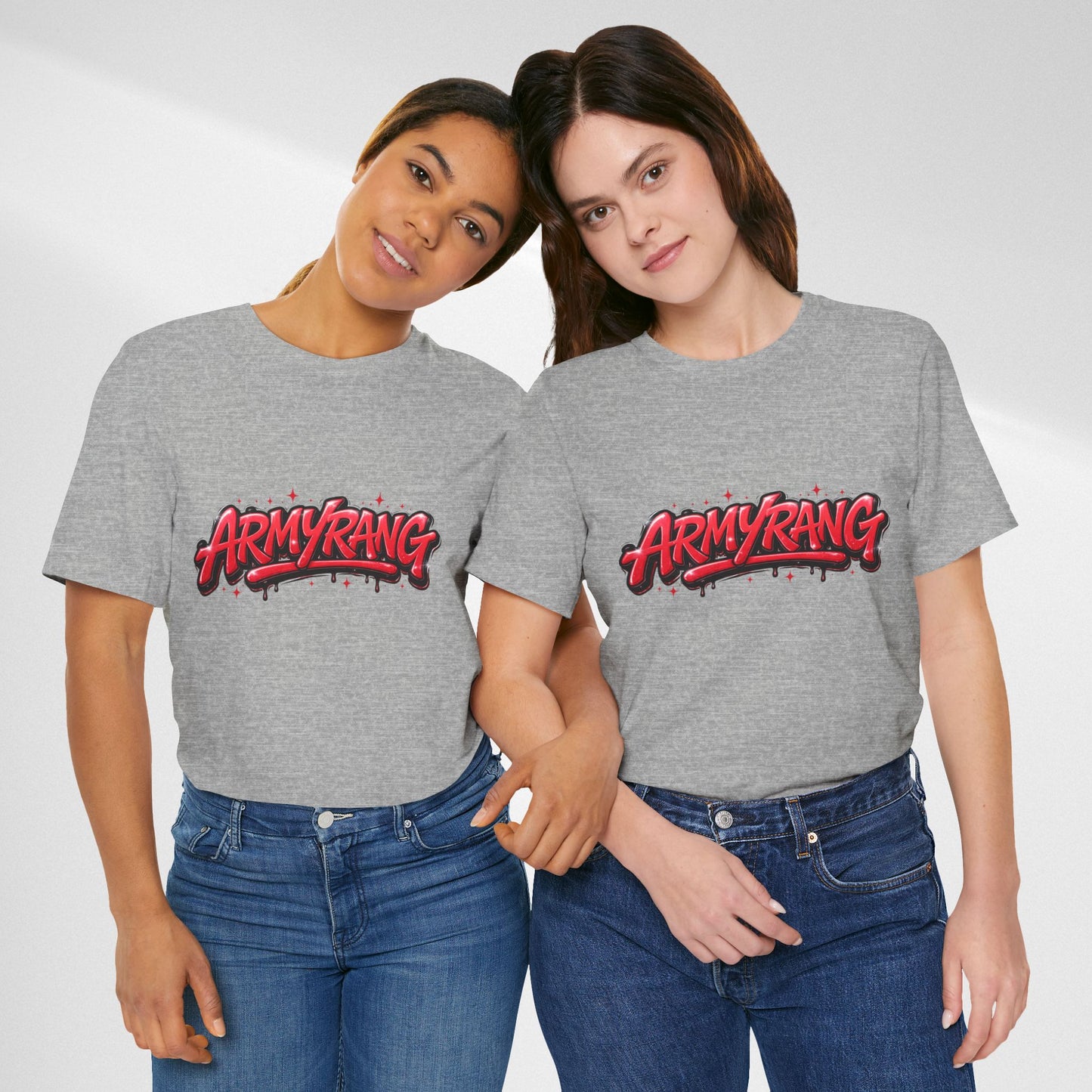 BTS T-Shirt — 'ARMYRANG' Red Graffiti Logo Tee