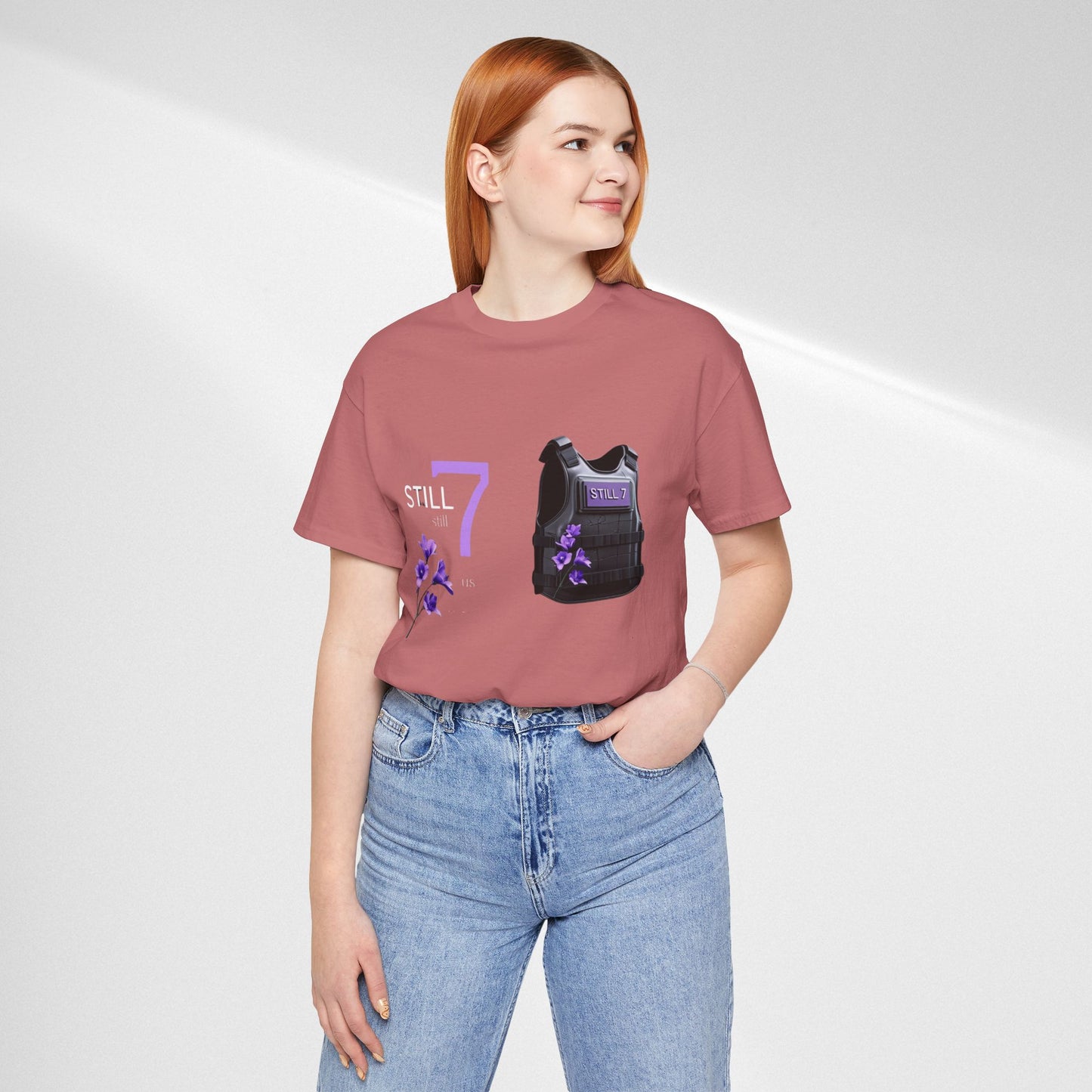 Bulletproof Vest Floral Tee — “I Am The Proof” Graphic T‑Shirt