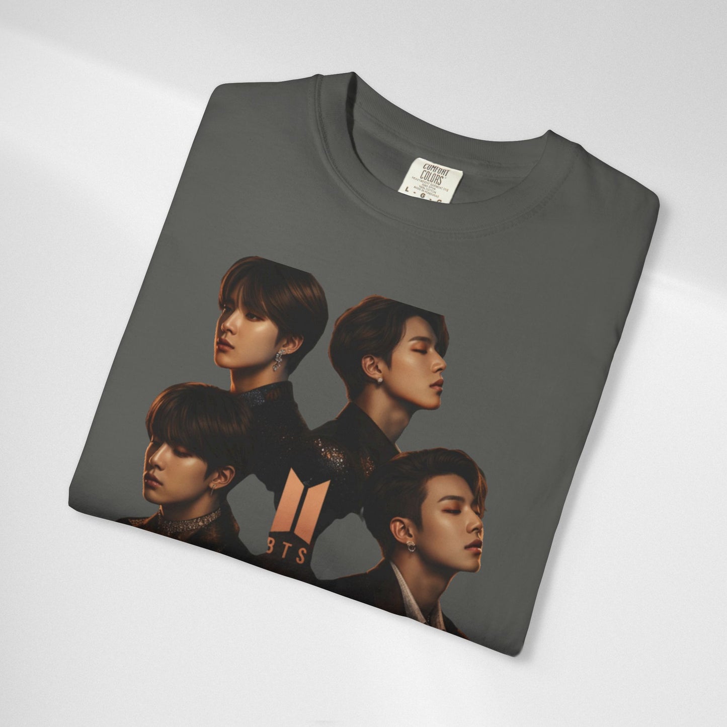 BTS Portrait Collage T-Shirt — Dark Mood Graphic Tee