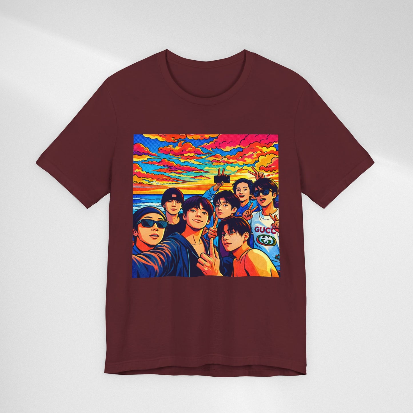 BTS Vibrant Sunset Group Portrait Tee