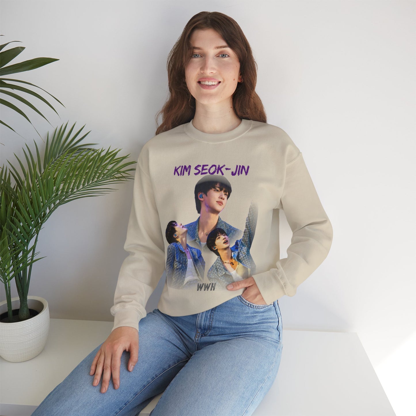 JIN Photo Collage Crewneck Sweatshirt