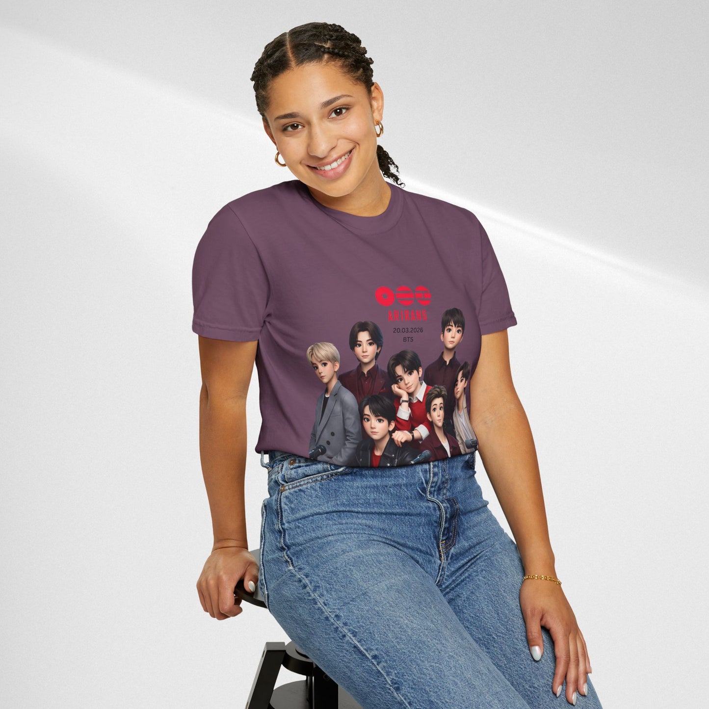 BTS Band Photo T-Shirt — Group Portrait Graphic Tee