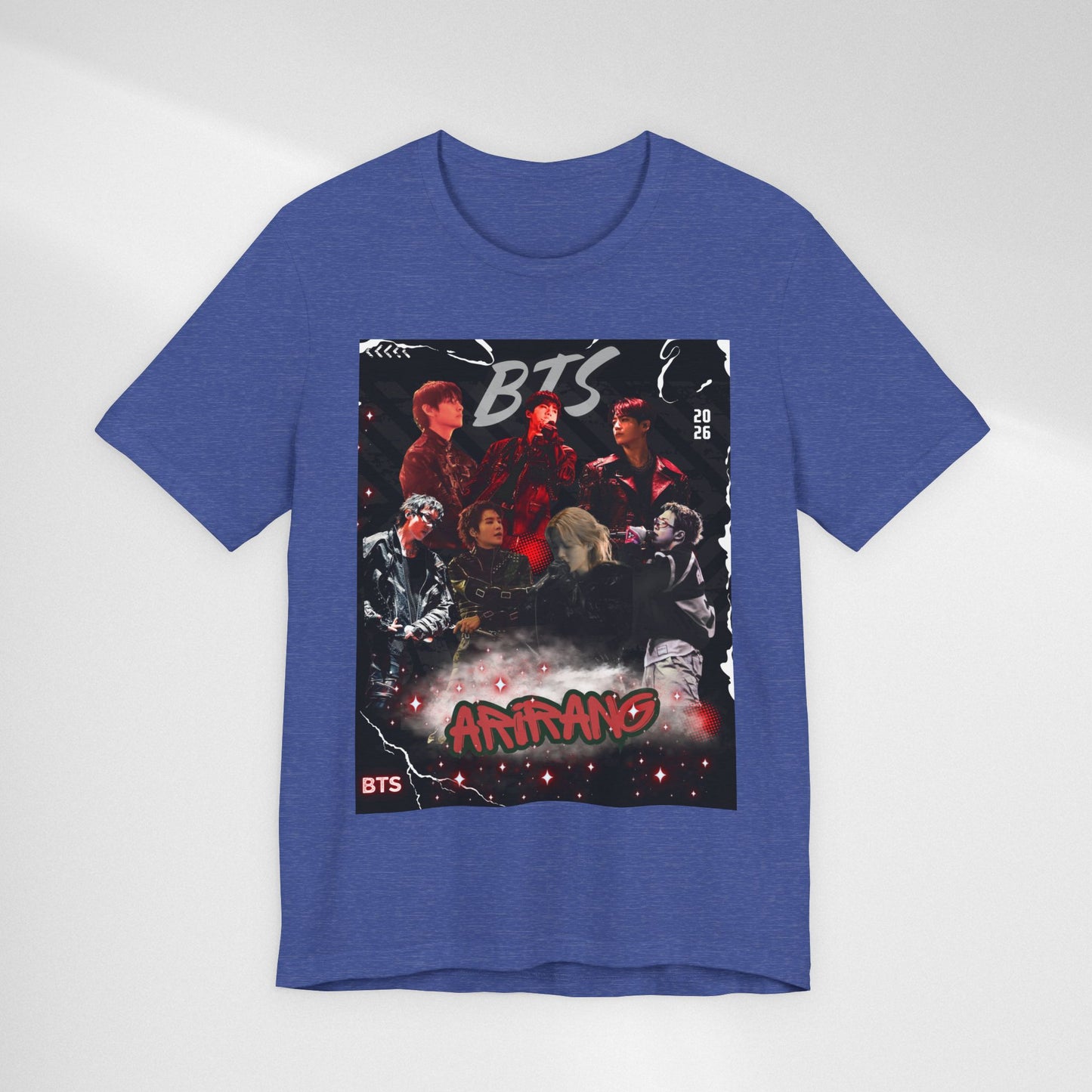 BTS ARIRANG Band Graphic Tee — 'BTS ARMY' Retro Concert Poster Shirt