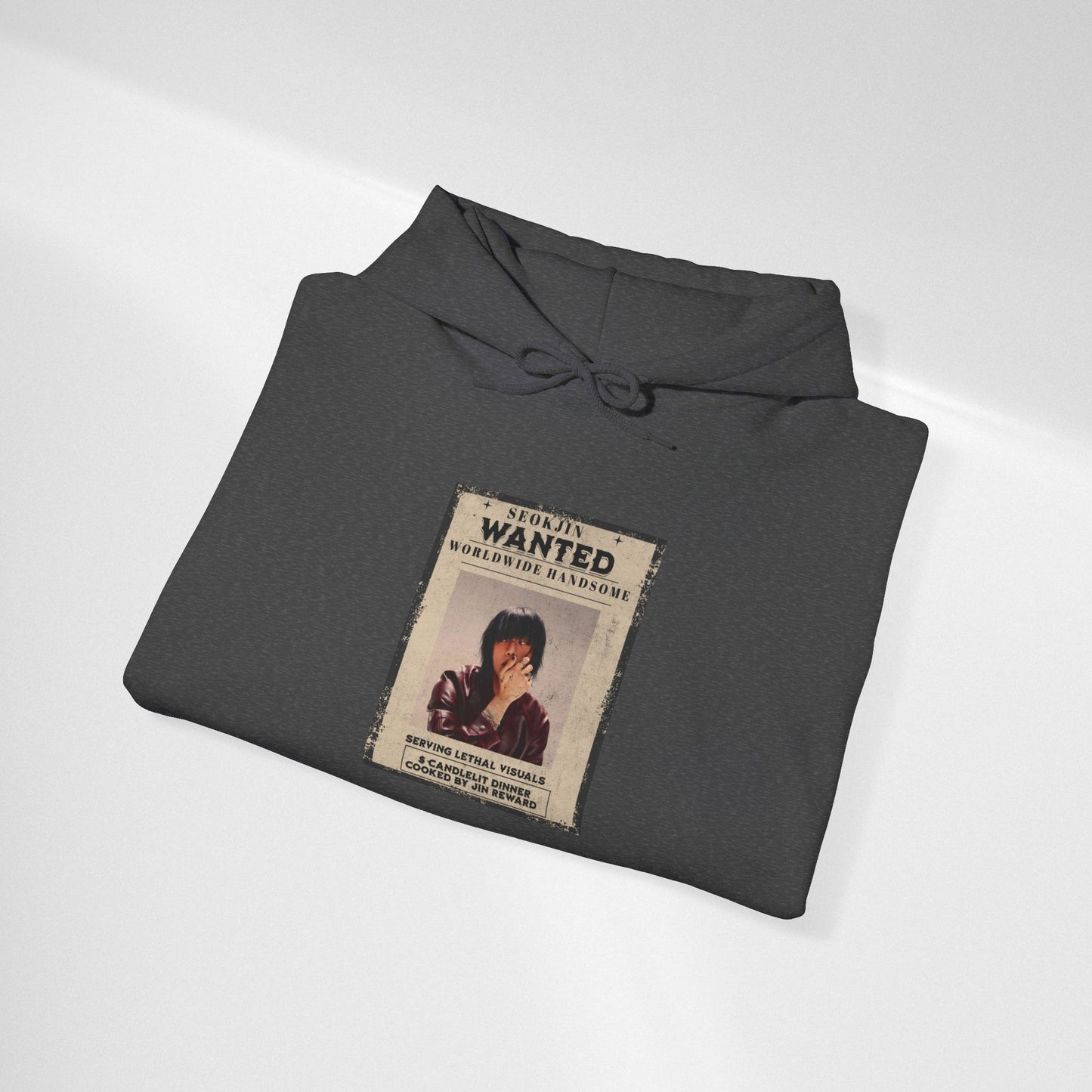 Jin Hoodie — "WANTED" Vintage Photo Poster Graphic Hoodie